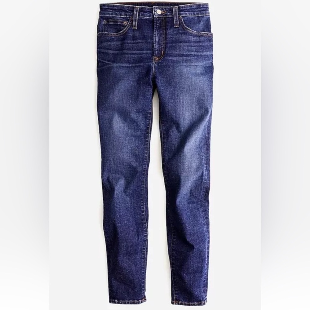 NWT. J Crew curvy toothpick jean in Dryden Wash Size 37 H8209 $128 w/stretch NWT